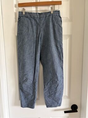 GAP Lightweight Chambray Pants - Blue